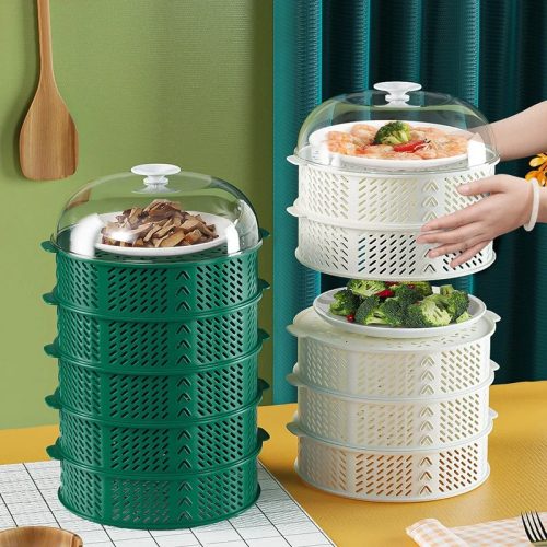 5 Layer Transparent Stackable Food Insulation Cover